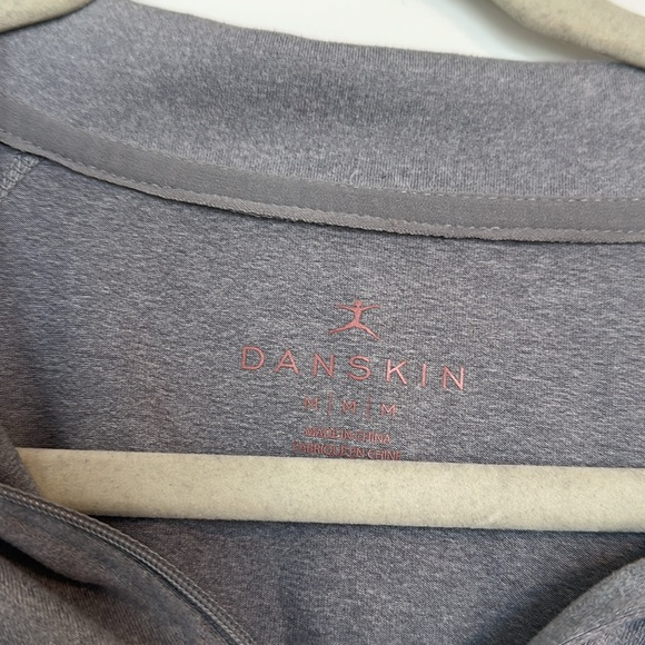 Danskin‎ Gray Collared Workout Pullover Size M • Long Sleeve • Activewear - Picture 3 of 4